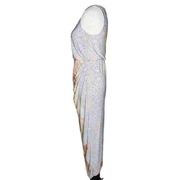 International Concepts Pink Spring Paisley Asymmetrical Hem Dress Size Small NWT - Picture 5 of 14